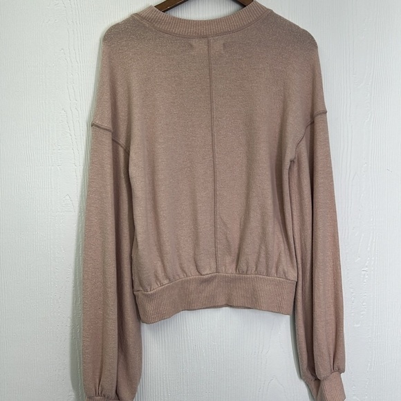 Free People - Beach Crewneck Pullover Long Balloon Sleeve Sweater Size XS - Picture 12 of 12